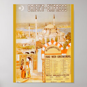 The Orient Express from Paris Poster