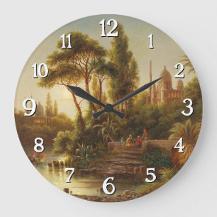 The Orient in the Evening Light – Albert Rieger Large Clock