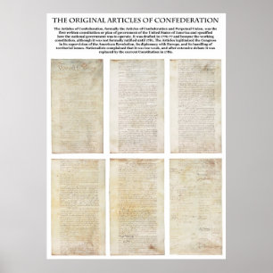 The ORIGINAL American Articles of Confederation Poster