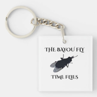 The Original Bayou Fly  Time Flies Key Ring