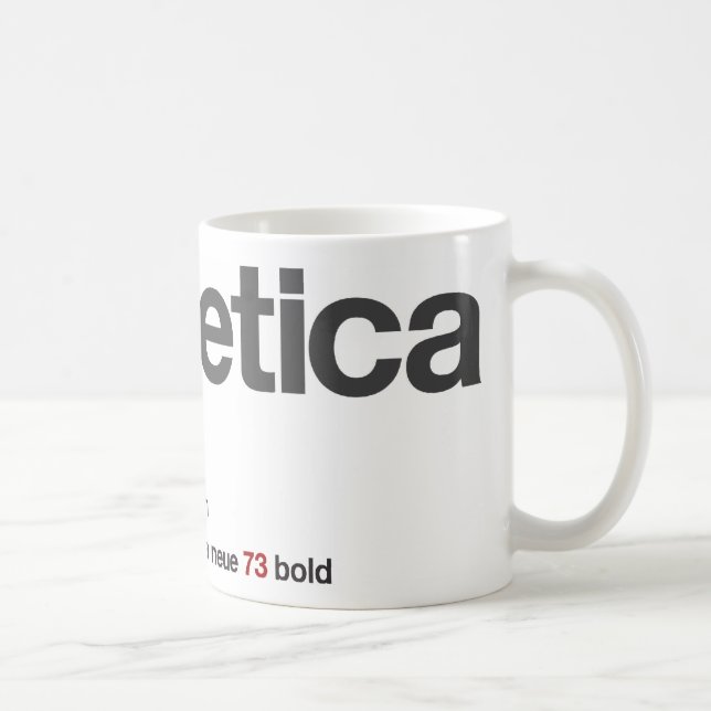 The Original Big  LoveHelvetica Logo Mug (Right)