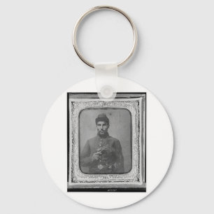 The Original Black American Soldier Key Ring