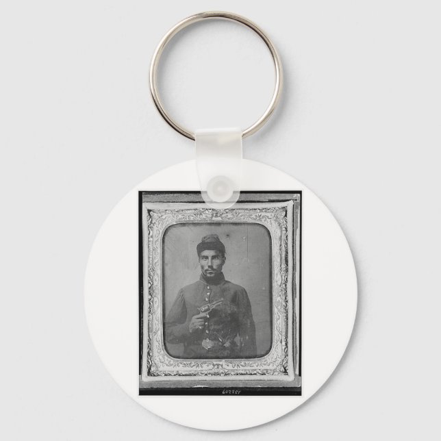 The Original Black American Soldier Key Ring (Front)