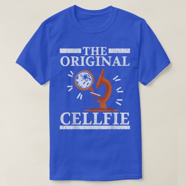 The Original Cellfie Biologist Science Teacher Bio T-Shirt (Design Front)