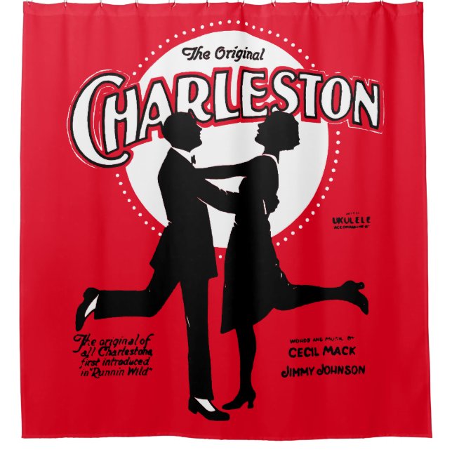 The Original Charleston Dance Sheet Music 1923 Shower Curtain (Front)