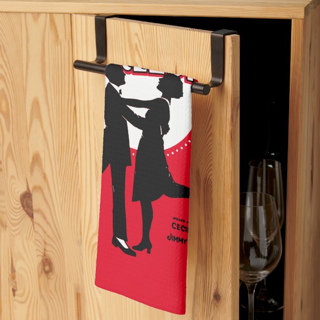 The Original Charleston Dance Sheet Music 1923 Tea Towel (Thirds Fold)