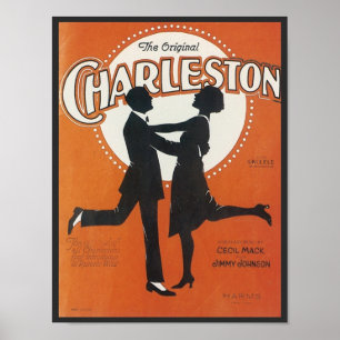 The Original Charleston Vintage Songbook Cover Poster