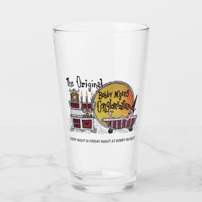 The Original Conglomeration Bobby McGees vintage Glass (Front)