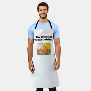 The Original Couch Cuisine Thanksgiving Shirt Apron
