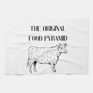 The Original Food Pyramid Tea Towel