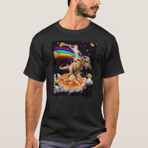 The ORIGINAL Galay Laser Eye Cat on Dinosaur on Pi T-Shirt