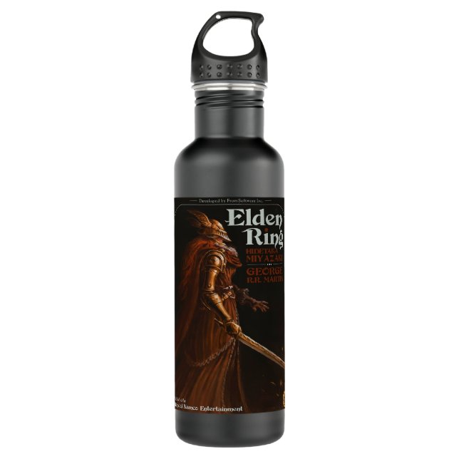 The Original game cover for Elden Ring Essential  710 Ml Water Bottle (Front)
