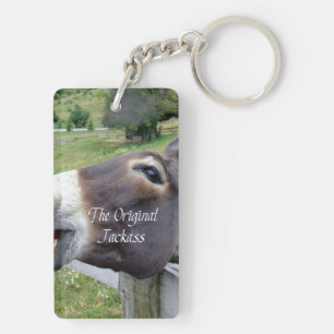 The Original Jackass Funny Donkey Mule Farm Animal Key Ring