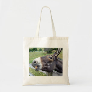 The Original Jackass Funny Donkey Mule Farm Animal Tote Bag