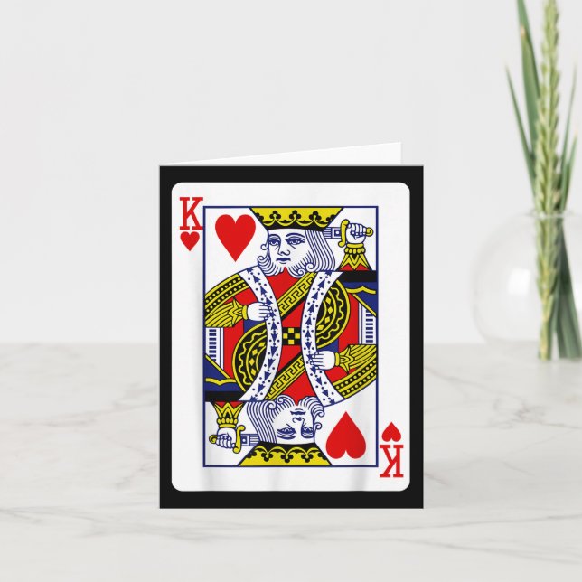 The Original King Of Hearts (suicide King)  Card (Front)