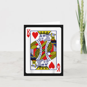 The Original King Of Hearts (suicide King) Card