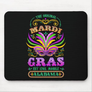 The Original Mardi Gras Mobile Alabyma 1703 Mouse Mat