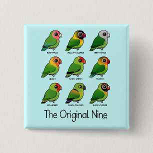 The Original Nine 15 Cm Square Badge