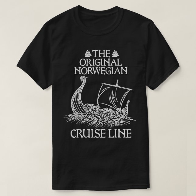 The Original Norwegian Cruise Line Viking Ship Myt T-Shirt (Design Front)
