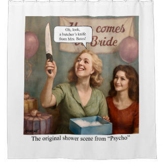The original shower scene from Psycho. Shower Curtain