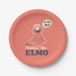 The Original Tickle Me Elmo Paper Plate