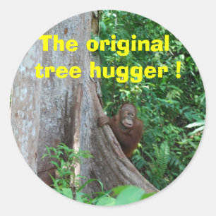 The original tree hugger - sticker