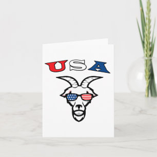 The Original Usa The Goat Card