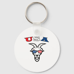 The Original Usa The Goat  Key Ring