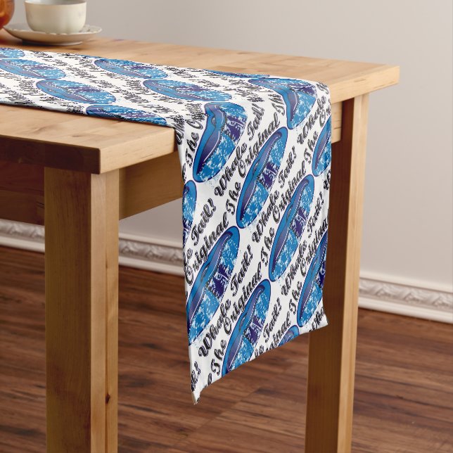 The-Original-Whale-Tail Short Table Runner (In Situ)