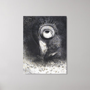 The Origins drawing by Odilon Redon Canvas Print