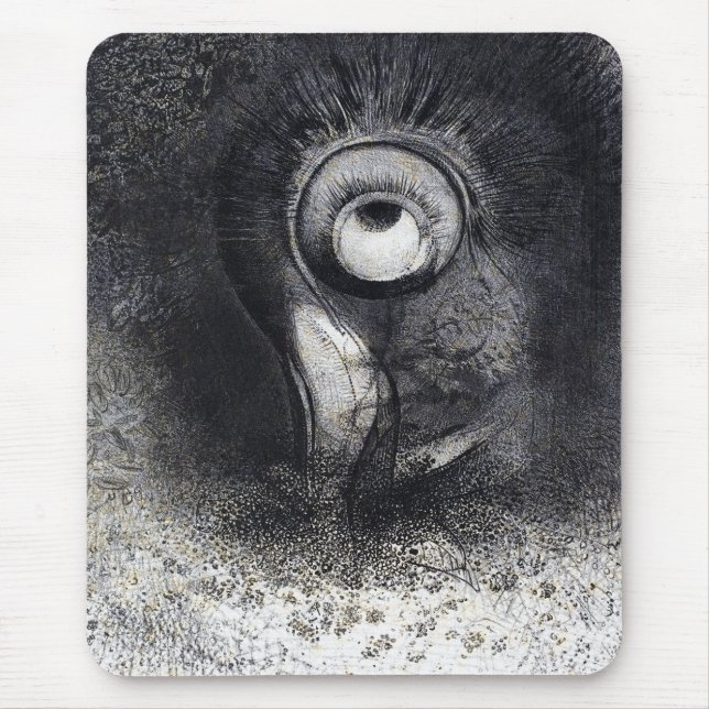 The Origins drawing by Odilon Redon Mouse Mat (Front)
