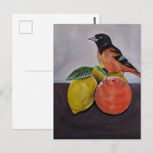 The Oriole's Restful Pose Painting by Alfred Fox Postcard
