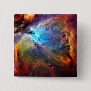 The Orion Nebula 15 Cm Square Badge