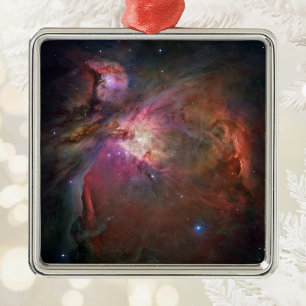 The Orion Nebula - Pink Metal Tree Decoration