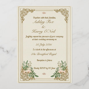 The Ornamental Flourish Wedding Invitation