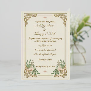 The Ornamental Flourish Wedding Invitation