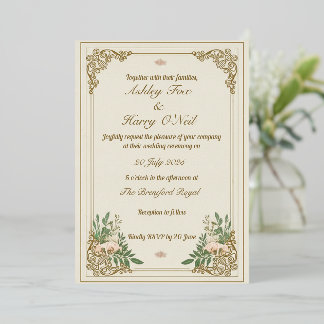 The Ornamental Flourish Wedding Invitation