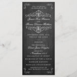 The Ornate Chalkboard Wedding Collection - Program Programme<br><div class="desc">The Ornate Chalkboard Wedding Collection - Program Cards.</div>