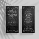 The Ornate Chalkboard Wedding Collection - Program Programme<br><div class="desc">The Ornate Chalkboard Wedding Collection - Program Cards.</div>