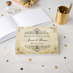 The Ornate Flourish Vintage Wedding Collection Guest Book