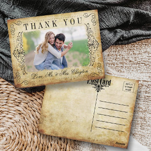 The Ornate Flourish Vintage Wedding Collection Postcard