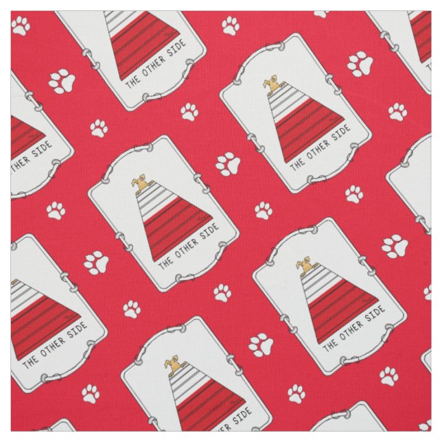 The Other Side - funny dog agility Fabric (Swatch)