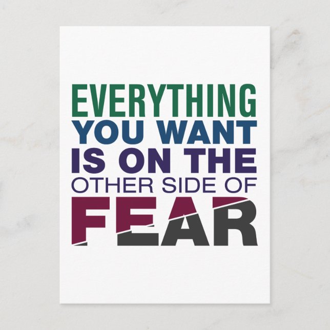 The Other Side of Fear Postcard (Front)
