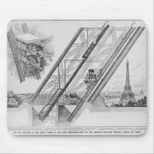 The Otis Elevator in the Eiffel Tower Mouse Mat