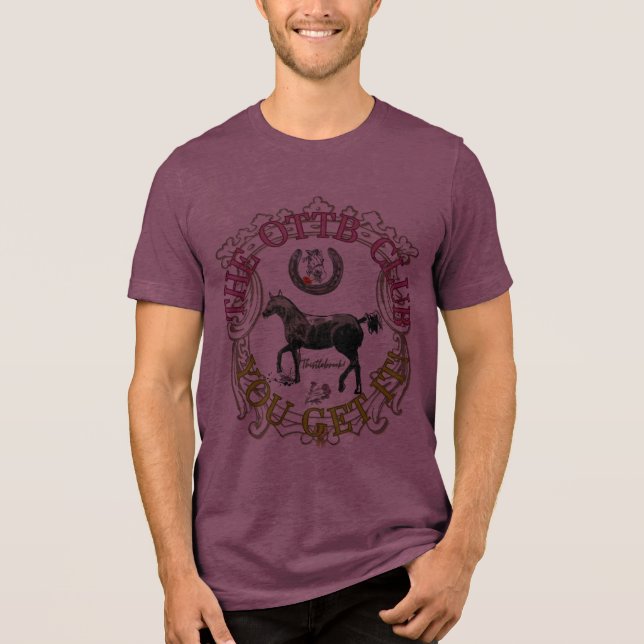 the OTTB CLUB  Tri-Blend Shirt (Front)