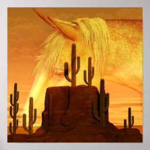 The Outback Desert Scene Poster