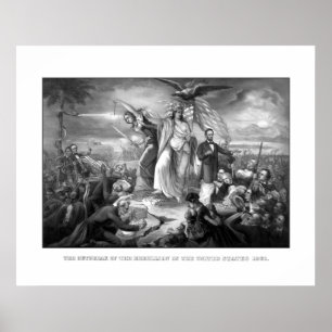 The Outbreak Of The Rebellion -- Civil War Poster