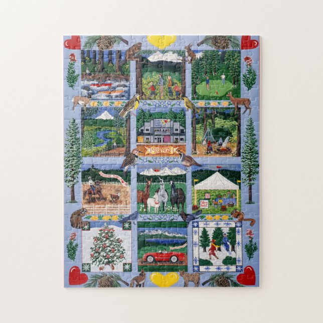 The Outdoor Quilt Puzzle (Vertical)