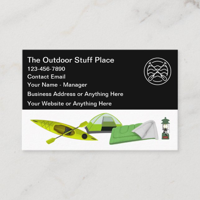 The Outdoor Supply Camping Store Business Card (Front)