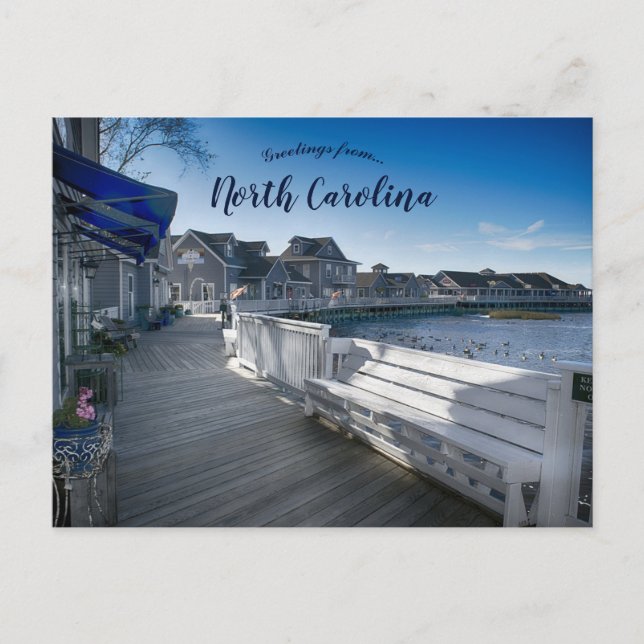 The Outer Banks Boardwalk North Carolina USA Postcard (Front)